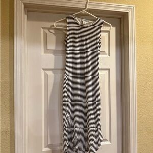 Bar III Monochrome Striped Midi Dress